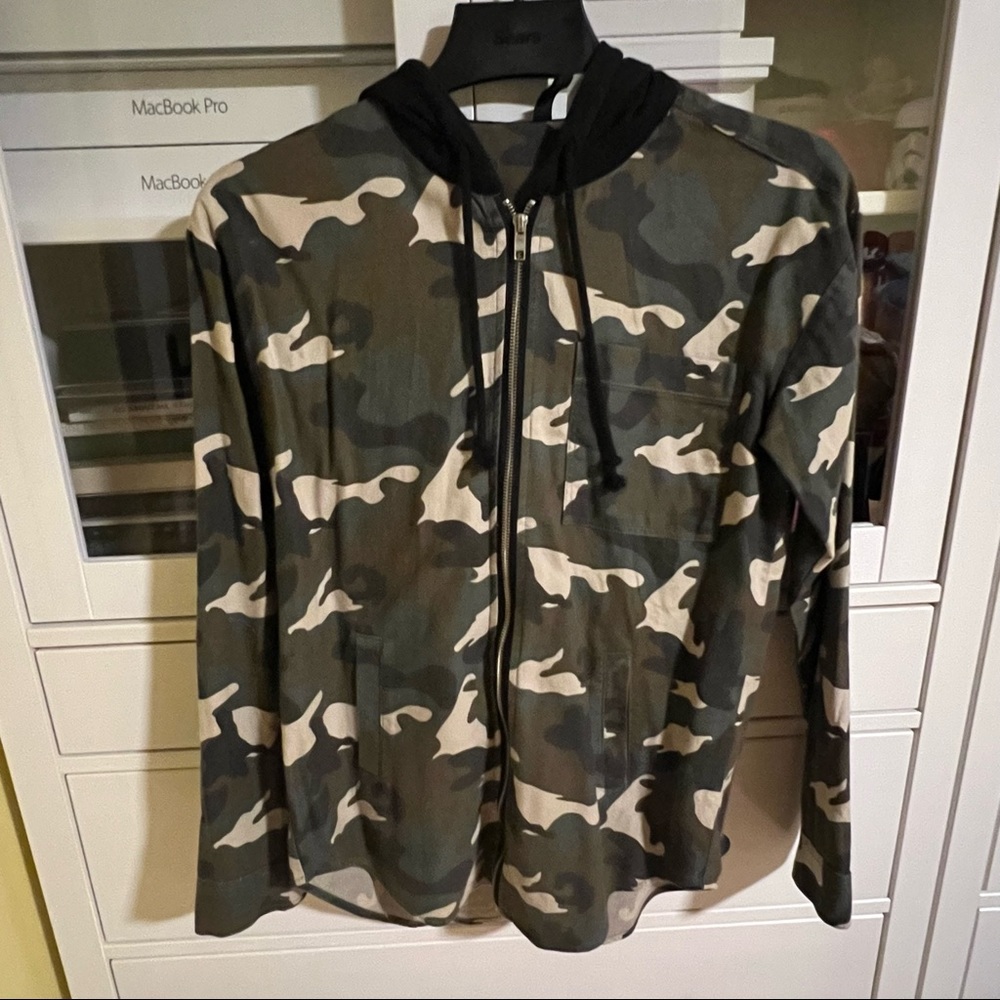 H&M camo shirt-jacket